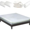 OLYMPE LITERIE | Pack Prêt à Dormir ANTHEA 160x200 Cm | Matelas Mémoire De Forme + Sommier + Accessoires -Sominova Soldes Boutique ensemble matelas sommier 9327979