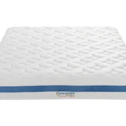 Ensemble Cadre à Lattes + Matelas 850 Ressorts Ensachés à Bande Respirante AIRPLAY De DREAMEA PLAY ép.23cm - 140 X 190 -Sominova Soldes Boutique ensembles sommiers et matelas 186071