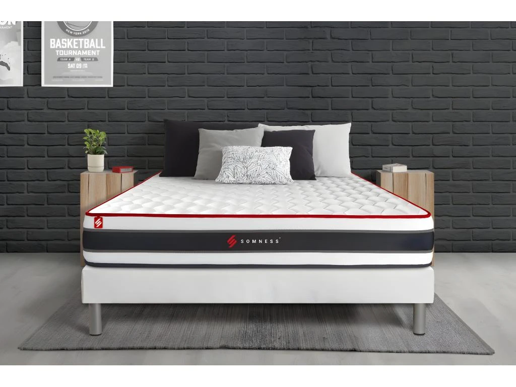 Matelas ENERGY Ressorts Ensachés Et Mémoire De Forme 200x200 3 Matelas ENERGY Ressorts Ensachés Et Mémoire De Forme 200x200