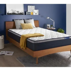 ACTISOM Matelas Ressorts Ensachés+Mémoire De Forme ACTIFLEX MAX 140x190 Cm Maxi épaisseur 7zones De Confort