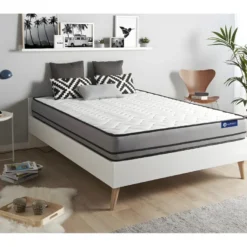 Matelas ACTIMEMO 200x200cm 2 Faces à MÉMOIRE DE FORME 3zones De Confort