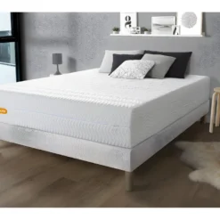 Matelas 140x200 Memo Bio Mousse à Mémoire De Forme 5 Zones De Confort Maxi épaisseur Déhoussable