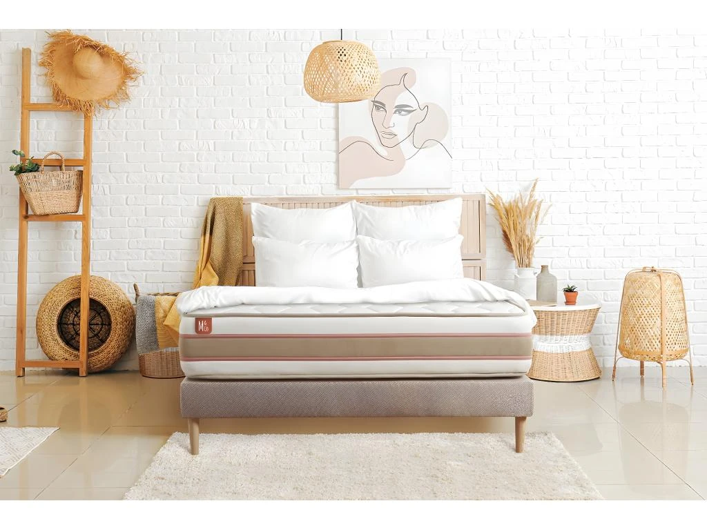 Matelas LE DÉLICAT 200x200cm Ressorts Ensachés + Mémoire De Forme 5 Zones De Confort - Ep. 26cm 3 Matelas LE DÉLICAT 200x200cm Ressorts Ensachés + Mémoire De Forme 5 Zones De Confort - Ep. 26cm