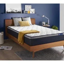 ACTISOM Matelas Ressorts Ensachés+Mémoire De Forme ACTIFLEX MAX 160x200 Cm Maxi épaisseur 7zones De Confort