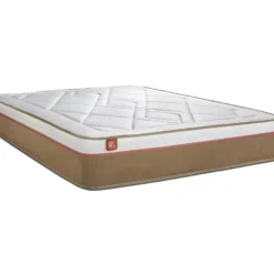 Matelas LE SOYEUX 180x200cm Ressorts Ensachés + Mémoire De Forme BioVisco - Ep. 24cm -Sominova Soldes Boutique matelas 10314135