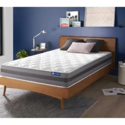 ACTISOM Matelas Ressorts Ensachés Et Mémoire De Forme 200x200 Cm Maxi épaisseur 5zones De Confort