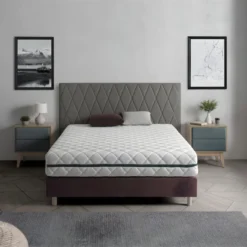 Matelas Ressorts Ensachés 80X200 EROS, Epaisseur 24 CM, 7 Zones De Confort. Déhoussable. Hygiénique Et Respirant -Sominova Soldes Boutique matelas 10401615