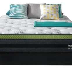 Matelas Ressorts Ensachés "Jobert" - 140 X 190 Cm - Blanc/Gris -Sominova Soldes Boutique matelas 10534563