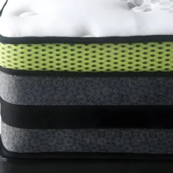 Matelas Ressorts Ensachés "Jobert" - 140 X 190 Cm - Blanc/Gris -Sominova Soldes Boutique matelas 10534565