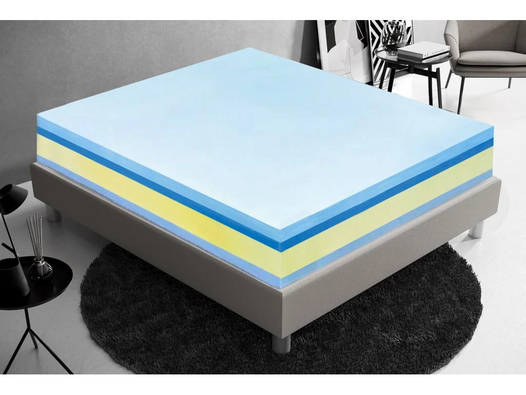Matelas Mémoire De Forme - Haut 25 Cm – Mémoire 5 Cm - Orthopédie - Housse Amovible 140x200 Cm 3 Matelas Mémoire De Forme - Haut 25 Cm – Mémoire 5 Cm - Orthopédie - Housse Amovible 140x200 Cm