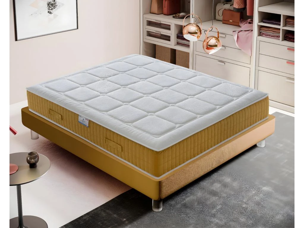 Matelas "Top" En Mousse à Mémoire Et Gel Rafraîchissant à 11 Zones 140x200 Cm 3 Matelas "Top" En Mousse à Mémoire Et Gel Rafraîchissant à 11 Zones 140x200 Cm