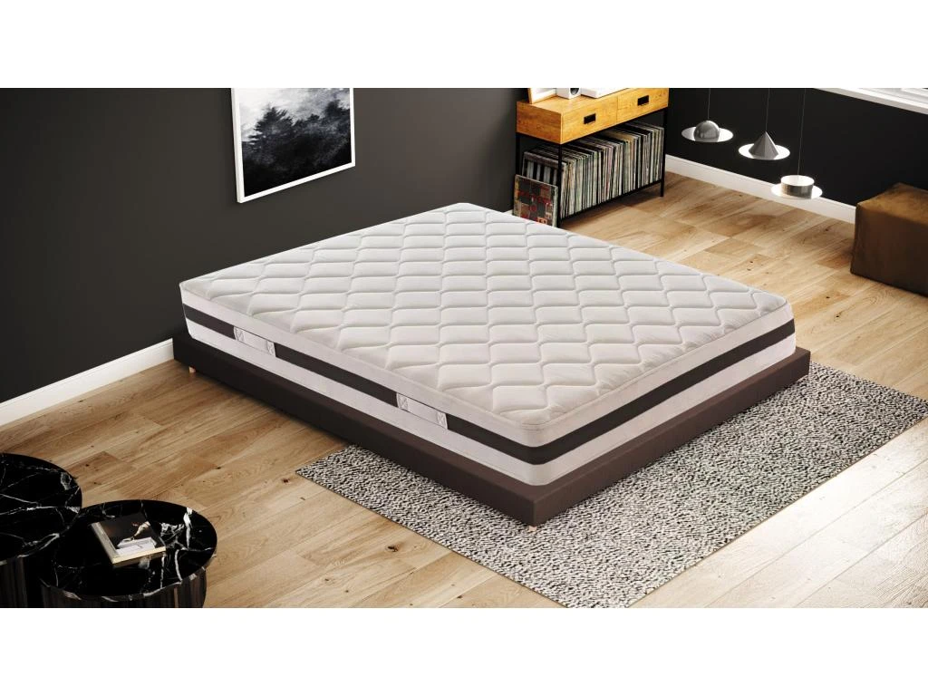 Matelas 900 Ressorts Ensachés Et Mousse Mémoire 9 Zones De Confort Hauteur 22 Cm 80x200 Cm 3 Matelas 900 Ressorts Ensachés Et Mousse Mémoire 9 Zones De Confort Hauteur 22 Cm 80x200 Cm
