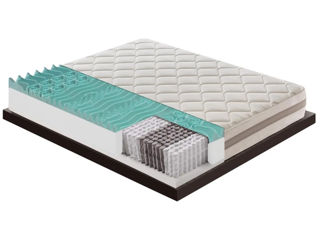 Matelas 900 Ressorts Ensachés Et Mousse Mémoire 9 Zones De Confort Hauteur 22 Cm 80x200 Cm 4 Matelas 900 Ressorts Ensachés Et Mousse Mémoire 9 Zones De Confort Hauteur 22 Cm 80x200 Cm – Image 2