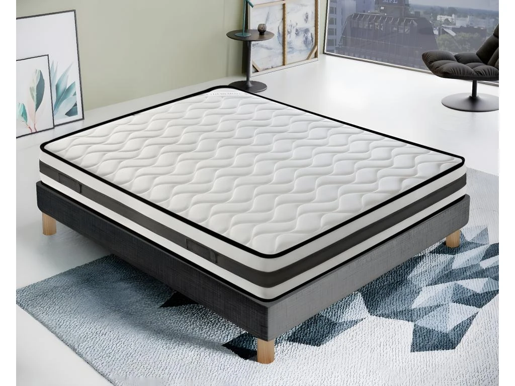 Matelas Waterfoam - Haute Densité - Haut 20 Cm - Réversible 200x200 Cm 3 Matelas Waterfoam - Haute Densité - Haut 20 Cm - Réversible 200x200 Cm