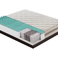 Matelas à Ressorts Ensachés Et Mousse Mémoire 9 Zones De Confort Hauteur 22 Cm 200x200 Cm 7 Matelas à Ressorts Ensachés Et Mousse Mémoire 9 Zones De Confort Hauteur 22 Cm 200x200 Cm -Sominova Soldes Boutique matelas 10720411