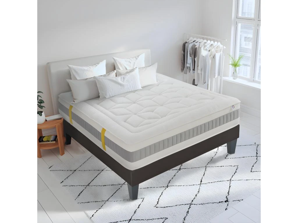 BELLECOUR LITERIE | Matelas GRAND HOTEL 90x190 Cm | Mousse à Mémoire De Forme | Soutien Ferme 4 BELLECOUR LITERIE | Matelas GRAND HOTEL 90x190 Cm | Mousse à Mémoire De Forme | Soutien Ferme – Image 2