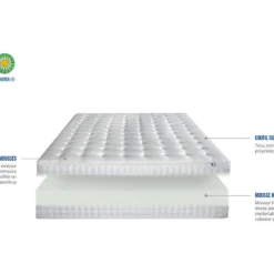 OLYMPE LITERIE | Matelas APOLLON 140x190 Cm | Mousse à Mémoire De Forme | Soutien Ferme -Sominova Soldes Boutique matelas 10739999