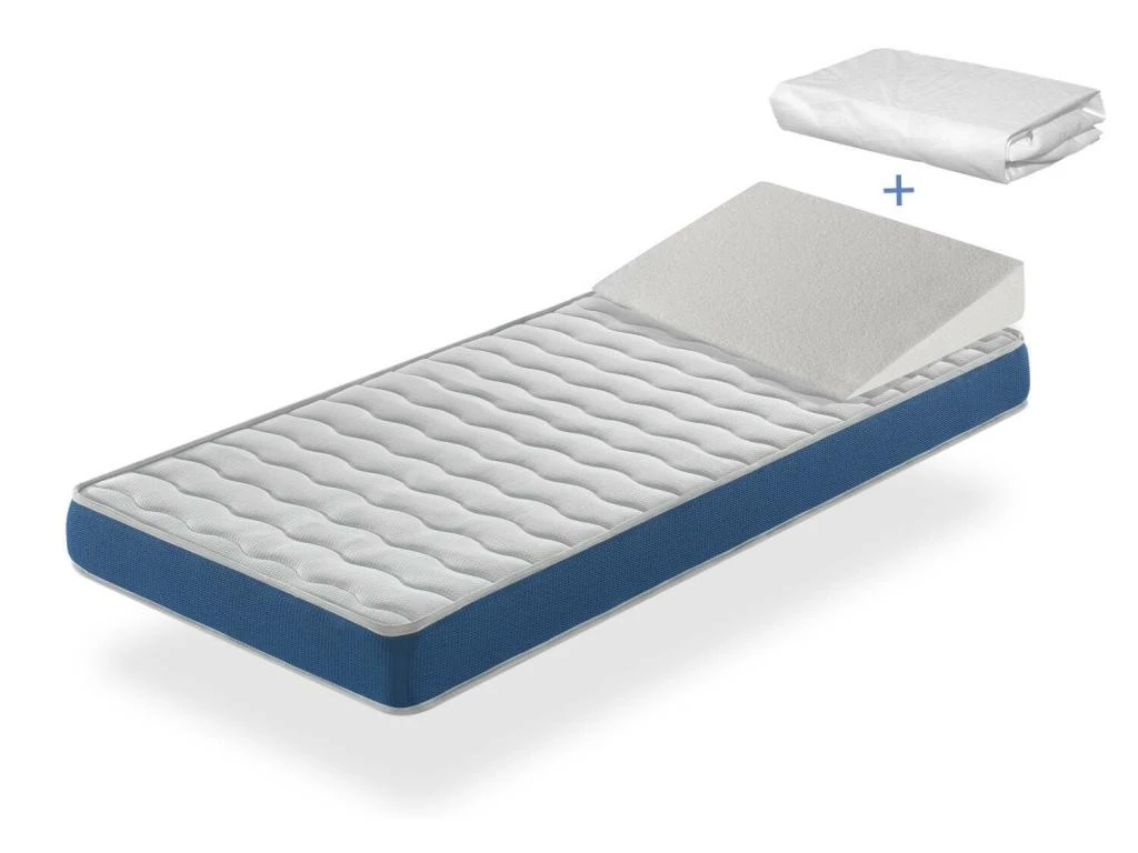 Pack Matelas ONIX 70x140 Epaisseur 11 Cm + Plan Incline 15º + Protege Matelas 70x140 Cm 3 Pack Matelas ONIX 70x140 Epaisseur 11 Cm + Plan Incline 15º + Protege Matelas 70x140 Cm