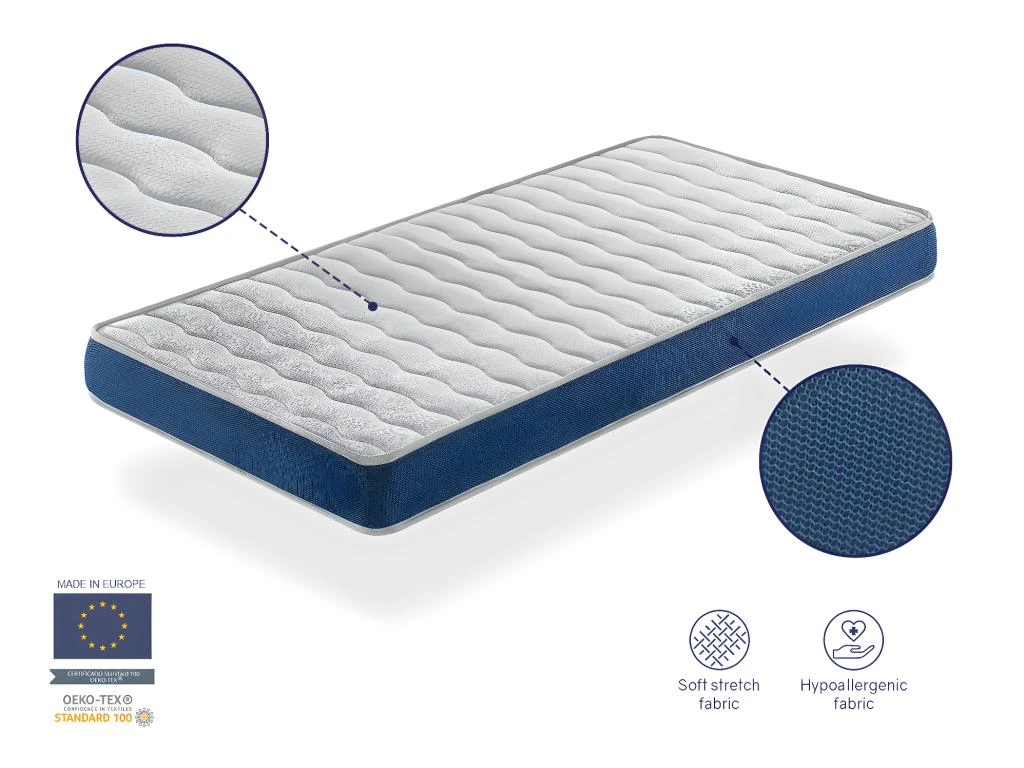 Matelas Bebe 60x120 ONIX Mousse, Epaisseur 11 Cm Respirante Et Ergonomique. Fermete Ideal Pour Bebe 4 Matelas Bebe 60x120 ONIX Mousse, Epaisseur 11 Cm Respirante Et Ergonomique. Fermete Ideal Pour Bebe – Image 2