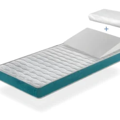 Pack Matelas EKOZEN 60x120 Epaisseur 11 Cm + Plan Incline 15º + Protege Matelas 60x120cm