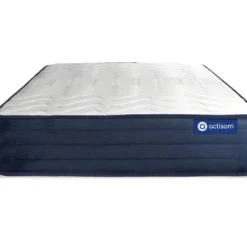 ACTISOM Matelas 80x200 Ressorts Ensachés Et Mémoire De Forme 5zones De Confort