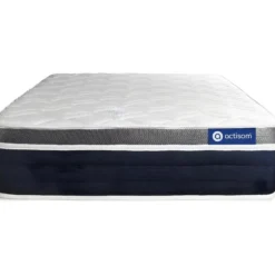 ACTIFLEX CONFORT Matelas Ressorts Ensachés+mémoire De Forme 80x200 Cm Maxi épaisseur 7zones De Confort