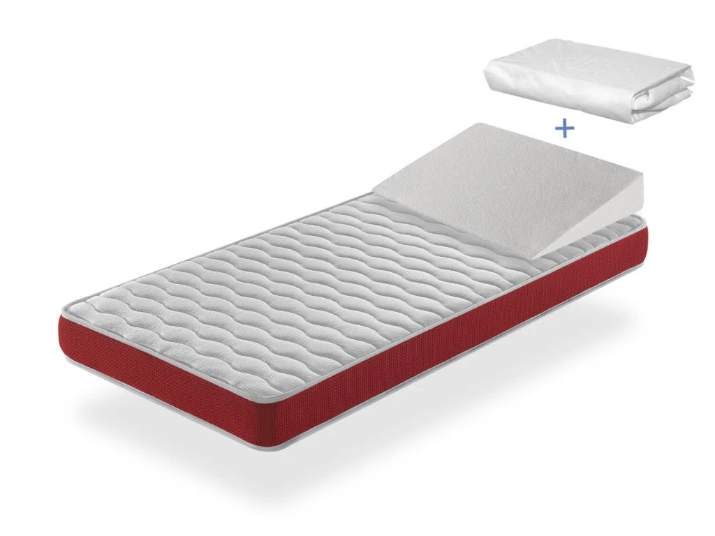 Pack Matelas VELVET 67x137 Epaisseur 11 Cm + Plan Incline 15º + Protege Matelas 67x137 Cm 3 Pack Matelas VELVET 67x137 Epaisseur 11 Cm + Plan Incline 15º + Protege Matelas 67x137 Cm