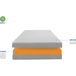 OLYMPE LITERIE | Matelas ATHENA 140x190 Cm | Mousse Haute Densité | Soutien Souple -Sominova Soldes Boutique matelas 12529269