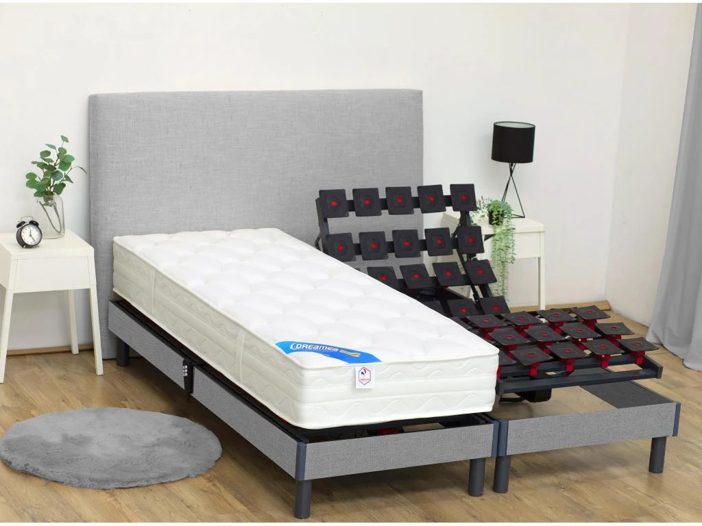 Matelas De Relaxation Ressorts Ensachés Et Mémoire De Forme PAROX De DREAMEA - 70 X 190 Cm 4 Matelas De Relaxation Ressorts Ensachés Et Mémoire De Forme PAROX De DREAMEA - 70 X 190 Cm – Image 2