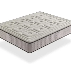 Matelas Naturel Ressorts Ensaches 80X200 ORGANIC NATURA SPRING, Épaisseur 26 CM, 100% Coton Et Lin
