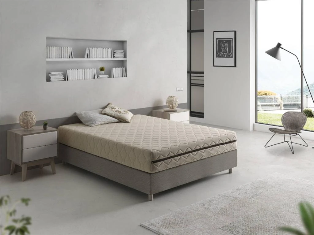 Matelas Naturel 200X200 ORGANIC FLORA, Épaisseur 25 CM, 100% Coton Et Lin, Relaxation Musculaire, Dehoussable 4 Matelas Naturel 200X200 ORGANIC FLORA, Épaisseur 25 CM, 100% Coton Et Lin, Relaxation Musculaire, Dehoussable – Image 2