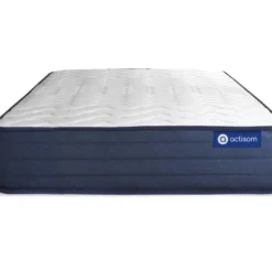 ACTISOM Matelas 90x190 Ressorts Ensachés Et Mémoire De Forme 5zones De Confort