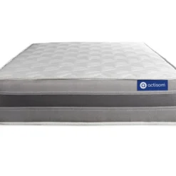 ACTISOM Matelas Ressorts Ensachés Et Mémoire De Forme 90x200 Cm Maxi épaisseur 5zones De Confort