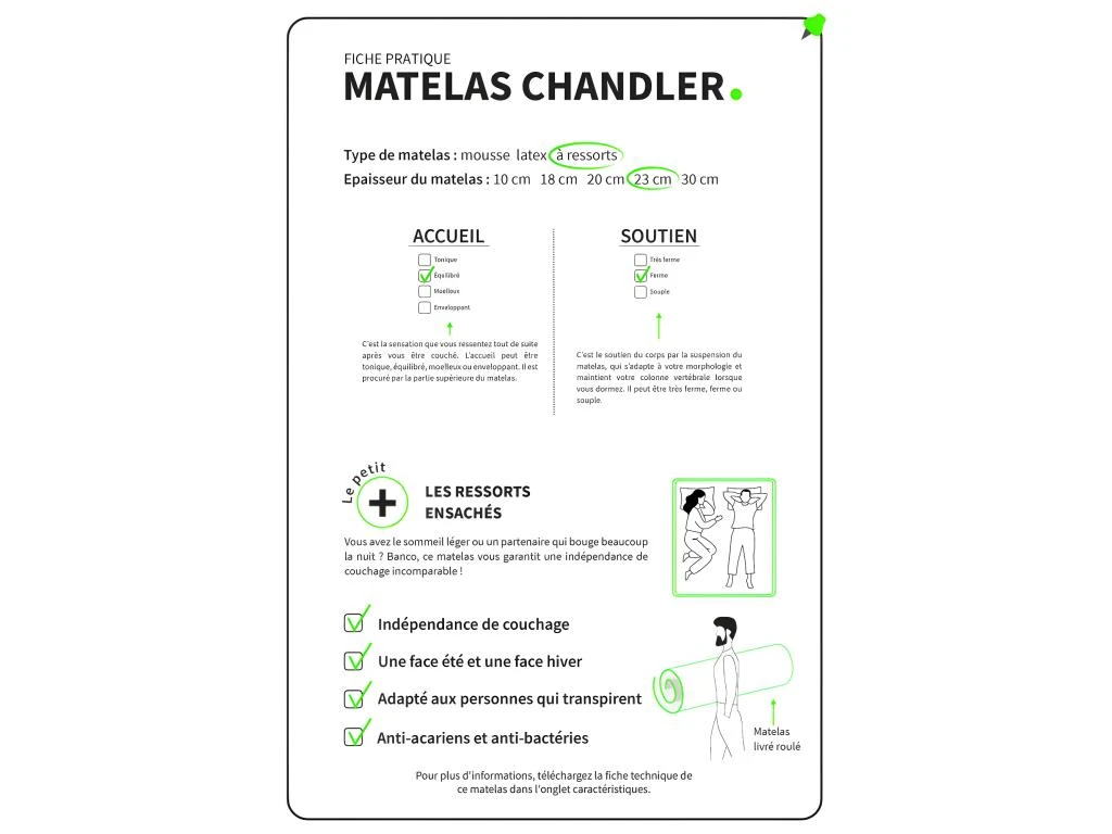 Matelas Ressorts COSMOS - Made In France Dimensions - 160 X 200 Cm 9 Matelas Ressorts COSMOS - Made In France Dimensions - 160 X 200 Cm – Image 7