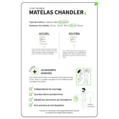 Matelas Ressorts COSMOS - Made In France Dimensions - 90 X 190 Cm -Sominova Soldes Boutique matelas 13261897