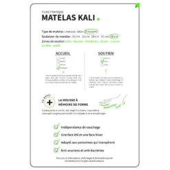 Matelas Ressort 7 Zones + Mémoire De Forme KING STYLE H30 Fabriqué En France Dimensions - 160 X 200 Cm -Sominova Soldes Boutique matelas 13261959