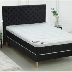 Matelas 140 X 190 Cm Ressorts Ensachés 7 Zones Accueil Mémoire De Forme Et Latex ép.30cm - ARTIO De DREAMEA -Sominova Soldes Boutique matelas 13612875