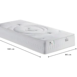 Influence-R - Matelas 100% Ressorts Et Latex, Accueil Enveloppant - Dimensions - 90x190cm -Sominova Soldes Boutique matelas 13683383