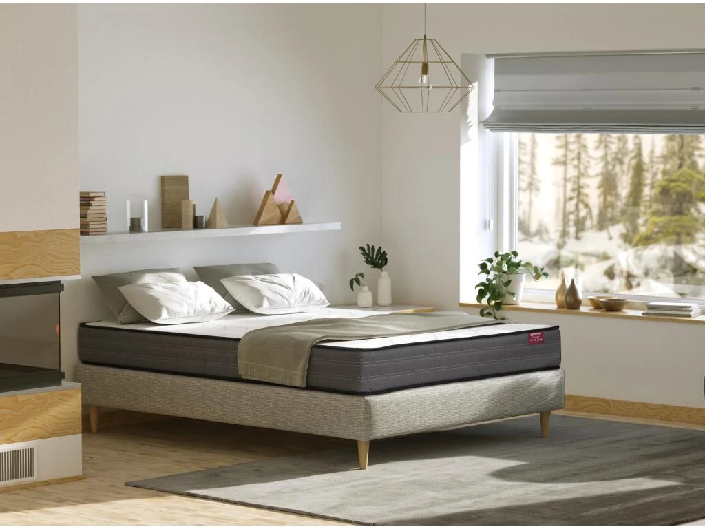 Matelas 140 X 200 Cm Ressorts Ensachés ép.20cm - AMBRACIE De DREAMEA 4 Matelas 140 X 200 Cm Ressorts Ensachés ép.20cm - AMBRACIE De DREAMEA – Image 2