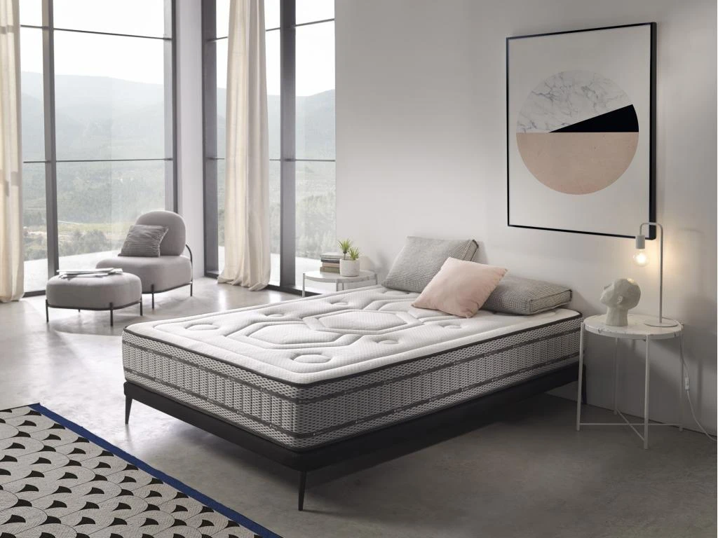 Matelas à Ressorts Ensachés Double Mémoire Double Face 140x190 Hauteur 30 Cm +/-2. 4 Matelas à Ressorts Ensachés Double Mémoire Double Face 140x190 Hauteur 30 Cm +/-2. – Image 2