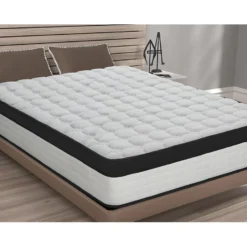 Matelas Antibactérien Visco Carbon 135 X 190 Hauteur 22cm ±2 -Sominova Soldes Boutique matelas 14375291