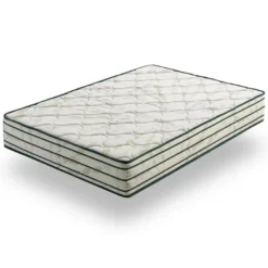 Matelas à Ressorts Ensachés 200x200cm Vert Natura Hauteur 29cm +/-2.