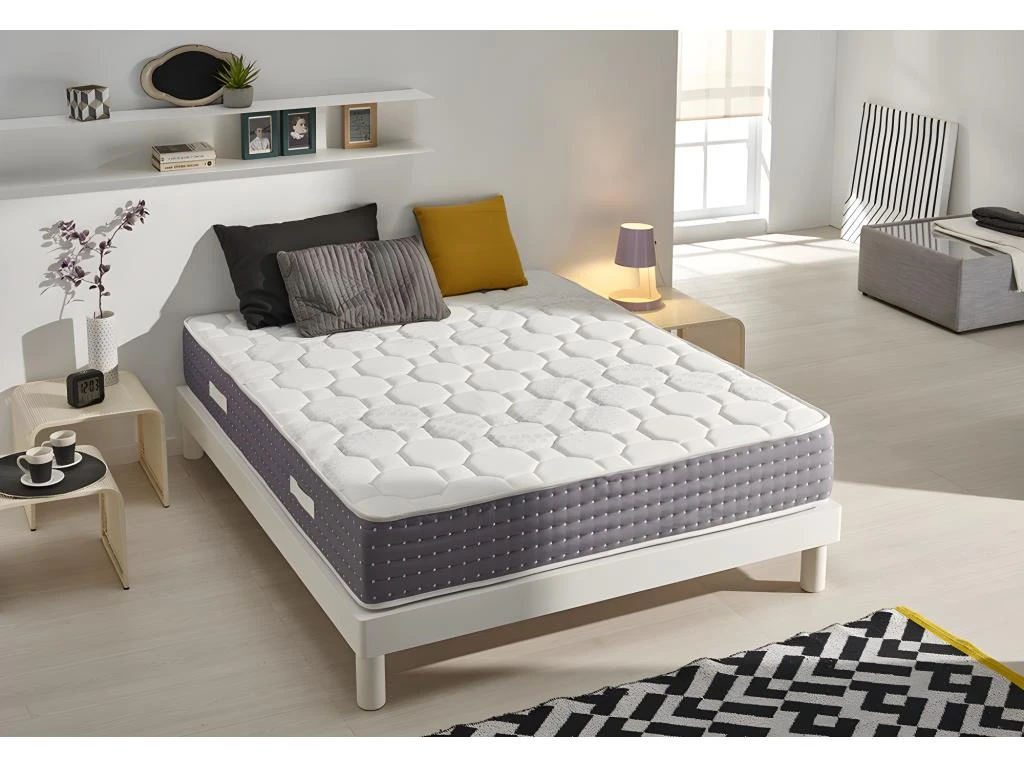 Matelas Visco Spring 180 X 200 Memory Nature Hauteur 30cm +/-2 Avec Visco Gel + Supersoft. 4 Matelas Visco Spring 180 X 200 Memory Nature Hauteur 30cm +/-2 Avec Visco Gel + Supersoft. – Image 2