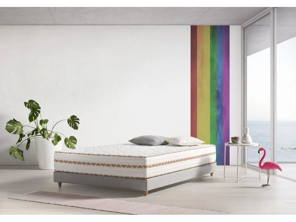 Matelas Viscoélastique Luxury World Pride 135x190cm Hauteur 29cm +/-2. 4 Matelas Viscoélastique Luxury World Pride 135x190cm Hauteur 29cm +/-2. – Image 2