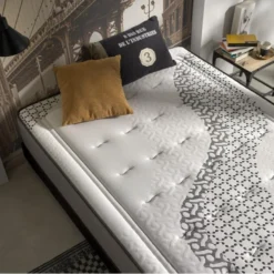 Matelas Brooklyn Paradise Viscoélastique 150X190 Hauteur 24cm ±2 Anti-acariens Respirant. -Sominova Soldes Boutique matelas 14378009