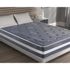 Matelas Viscoélastique Gris Turmalina 135X190 Hauteur 25cm +/-2. -Sominova Soldes Boutique matelas 14380319