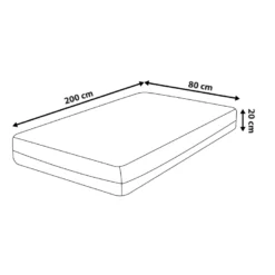 Matelas à Mémoire De Forme Ferme 80 X 200 Cm GLEE -Sominova Soldes Boutique matelas 18225611