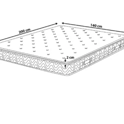 Matelas à Ressorts Ensachés équilibré 140 X 200 Cm JOY 13 Matelas à Ressorts Ensachés équilibré 140 X 200 Cm JOY -Sominova Soldes Boutique matelas 18225807