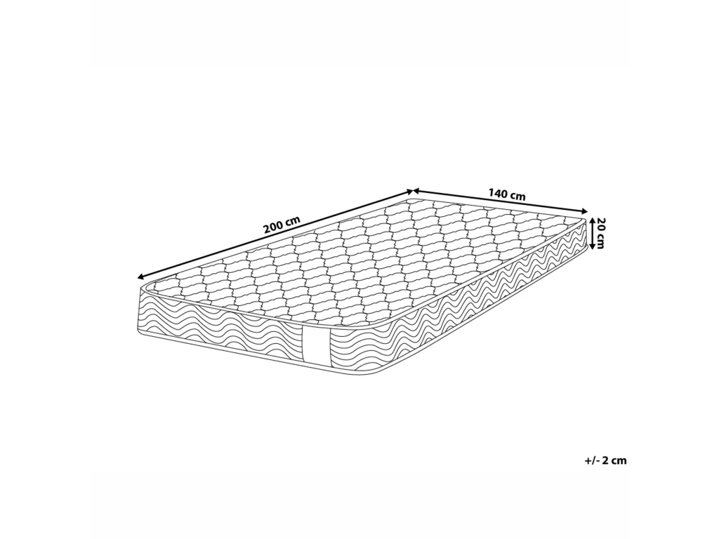 Matelas à Ressorts Ensachés Ferme 140 X 200 Cm BLISS 6 Matelas à Ressorts Ensachés Ferme 140 X 200 Cm BLISS – Image 4