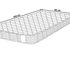 Matelas à Ressorts Ensachés équilibré 80 X 200 Cm BLISS -Sominova Soldes Boutique matelas 18225931
